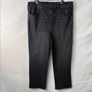 Well Worn Women's Black Wide Leg Jeans